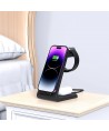 Tech-Protect QI15W-A36 3in1 Charging Station for Apple - Black
