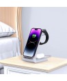 Tech-Protect QI15W-A36 3in1 Charging Station for Apple - White