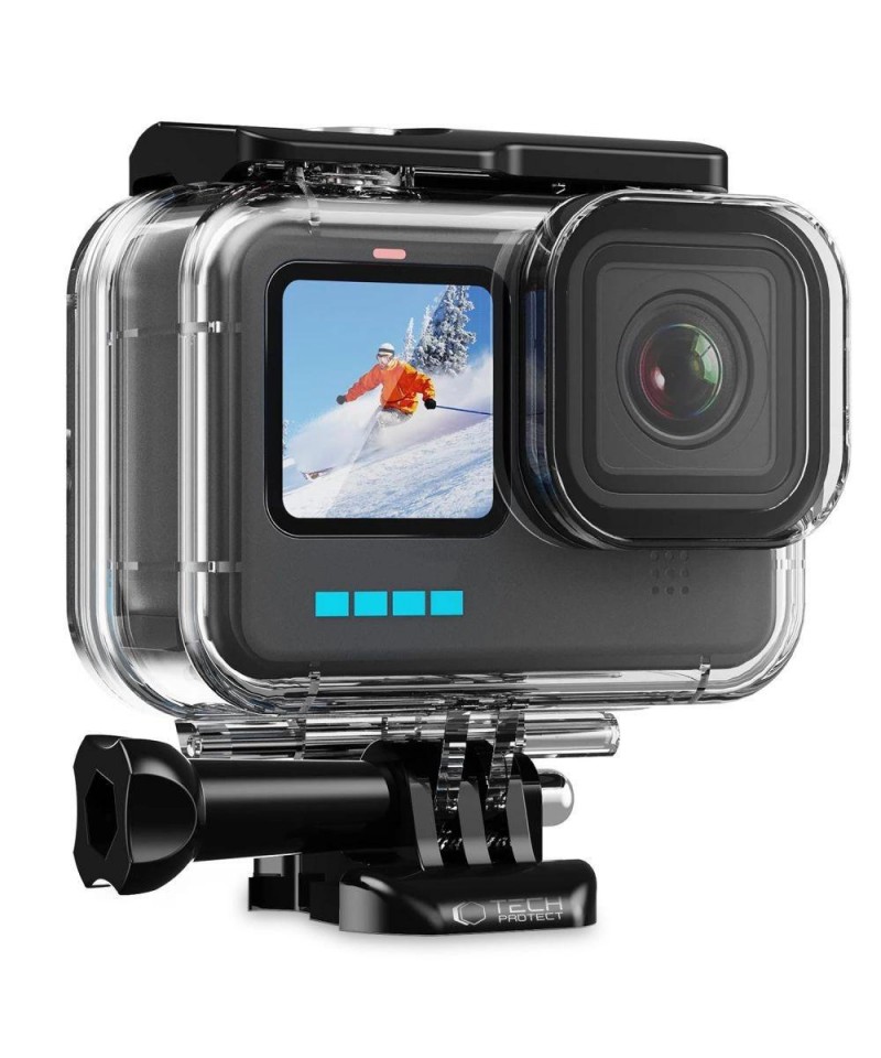 Tech-Protect GA200 Waterproof Case for GoPro Hero 9 / 10 / 11 / 12 - Transparent