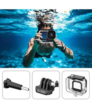 Tech-Protect GA200 Waterproof Case for GoPro Hero 9 / 10 / 11 / 12 - Transparent