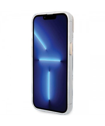 Guess Metal Outline MagSafe Case for iPhone 15 Plus / 14 Plus - Gold