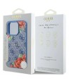 Guess 4G Flowers Print MagSafe case for iPhone 16 Pro - blue