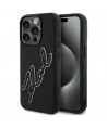 Karl Lagerfeld 3D Rubber Signature Case for iPhone 15 Pro - Black