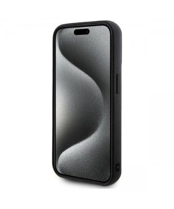 Karl Lagerfeld 3D Rubber Signature Case for iPhone 15 Pro - Black