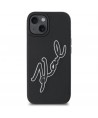 Karl Lagerfeld 3D Rubber Signature iPhone 15 Case - Black