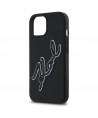Karl Lagerfeld 3D Rubber Signature iPhone 15 Case - Black