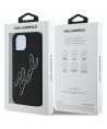 Karl Lagerfeld 3D Rubber Signature iPhone 15 Case - Black