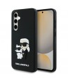Karl Lagerfeld 3D Rubber Karl&Choupette Case for Samsung Galaxy S24 FE - Black