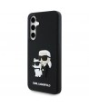 Karl Lagerfeld 3D Rubber Karl&Choupette Case for Samsung Galaxy S24 FE - Black
