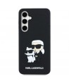 Karl Lagerfeld 3D Rubber Karl&Choupette Case for Samsung Galaxy S24 FE - Black