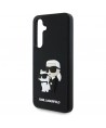 Karl Lagerfeld 3D Rubber Karl&Choupette Case for Samsung Galaxy S24 FE - Black
