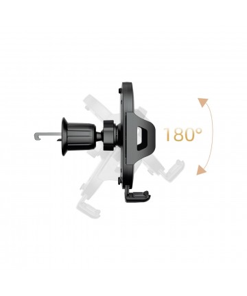 Dudao F2+ smartphone holder for air vent, clamp - black