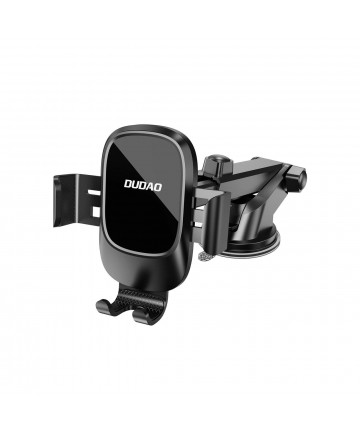 Dudao F5N+ smartphone holder with suction cup, gravity - black