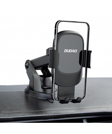 Dudao F5N+ smartphone holder with suction cup, gravity - black