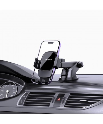 Dudao F5N+ smartphone holder with suction cup, gravity - black