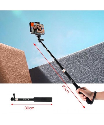 Tech-Protect GA100 Monopad & Selfie Stick for GoPro / DJI - Black