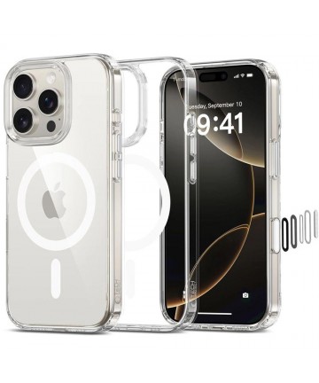 Tech-Protect Flexair Hybrid CC Magsafe iPhone 16 Pro Max Case - Clear