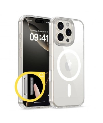 Tech-Protect Flexair Hybrid CC Magsafe iPhone 16 Pro Max Case - Clear