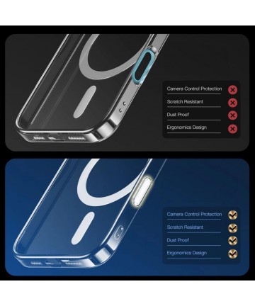 Tech-Protect Flexair Hybrid CC Magsafe iPhone 16 Pro Max Case - Clear