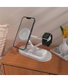 Tech-Protect QI15W-A41 3in1 Wireless Charger with MagSafe for Apple Devices - White