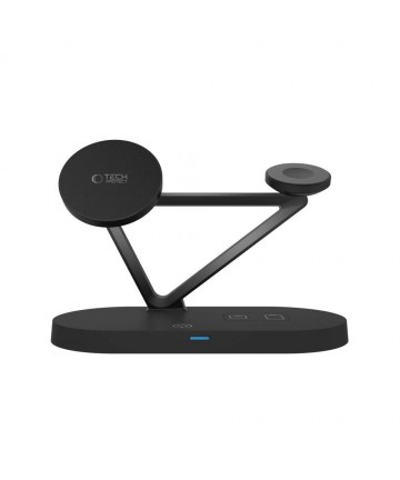 Tech-Protect QI15W-A41 3in1 Wireless Charger with MagSafe for Apple Devices - Black