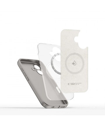 Tech-Protect Liquid Silicone MagSafe iPhone 16 Case - Gray