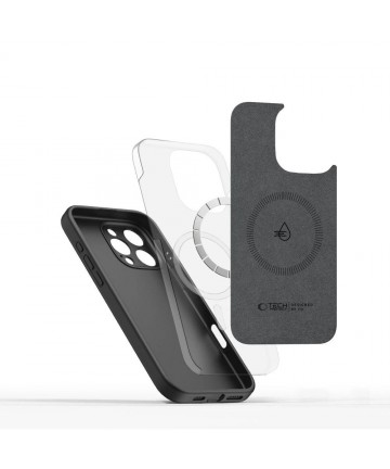 Tech-Protect Liquid Silicone MagSafe Case for iPhone 16 Pro - Black