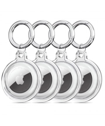 Tech-Protect Icon 4-pack Case for Apple AirTag - Transparent
