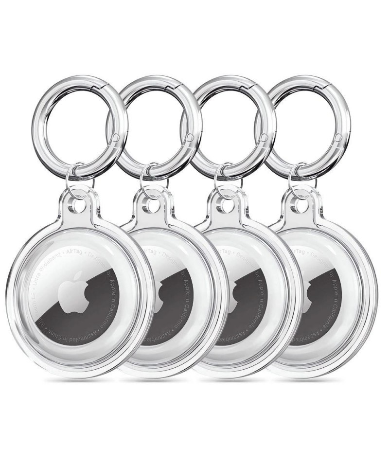 Tech-Protect Icon 4-pack Case for Apple AirTag - Transparent
