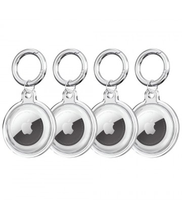 Tech-Protect Icon 4-pack Case for Apple AirTag - Transparent