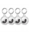 Tech-Protect Icon 4-pack Case for Apple AirTag - Transparent