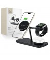 Tech-Protect QI15W-A45 3in1 Wireless Charger with MagSafe for Apple Devices - Black