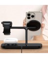 Tech-Protect QI15W-A45 3in1 Wireless Charger with MagSafe for Apple Devices - Black