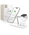 Tech-Protect QI15W-A45 3in1 Wireless Charger with MagSafe for Apple Devices - White