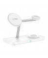 Tech-Protect QI15W-A45 3in1 Wireless Charger with MagSafe for Apple Devices - White
