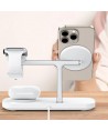 Tech-Protect QI15W-A45 3in1 Wireless Charger with MagSafe for Apple Devices - White
