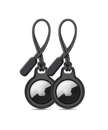 Tech-Protect Rough 2-pack case for Apple AirTag - black