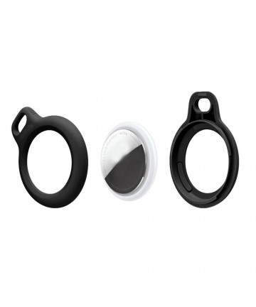 Tech-Protect Rough 2-pack case for Apple AirTag - black