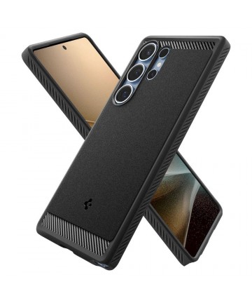 Spigen Rugged Armor Mag Case for Samsung Galaxy S25 Ultra - Black
