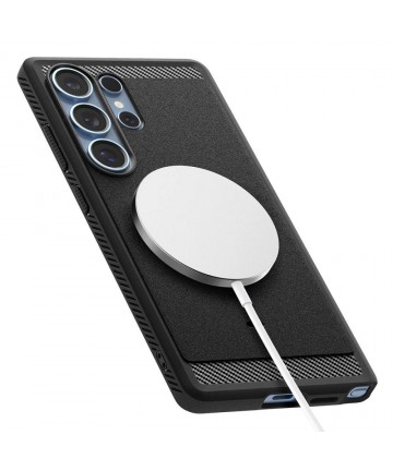 Spigen Rugged Armor Mag Case for Samsung Galaxy S25 Ultra - Black