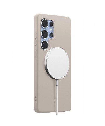 Spigen Silicone Fit Mag case for Samsung Galaxy S25Ultra - titanium