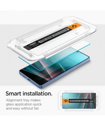 Spigen Glas.tR EZ FIT 2-pack tempered glass for Samsung Galaxy S25 Ultra - transparent