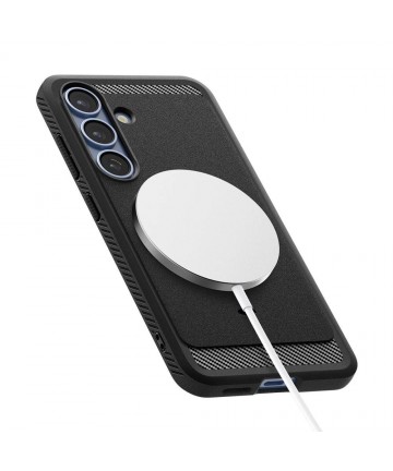 Spigen Rugged Armor Mag MagSafe Case for Samsung Galaxy S25 - Matte Black