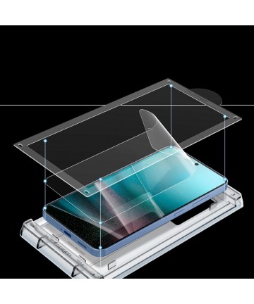 Spigen ELITE SHIELD EZ FIT Hybrid Glass for Samsung Galaxy S25 - Transparent