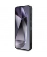 Guess 4G Glitter Triangle Buttons MagSafe case for Samsung Galaxy S25 black