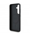 Guess 4G Round Patch Classic Logo MagSafe case for Samsung Galaxy S25 black