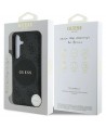 Guess 4G Round Patch Classic Logo MagSafe case for Samsung Galaxy S25 black