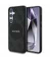 Guess 4G Round Patch Classic Logo MagSafe case for Samsung Galaxy S25 Plus black