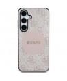 Guess 4G Round Patch Classic Logo MagSafe Case for Samsung Galaxy S25 Plus Pink