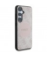 Guess 4G Round Patch Classic Logo MagSafe Case for Samsung Galaxy S25 Plus Pink